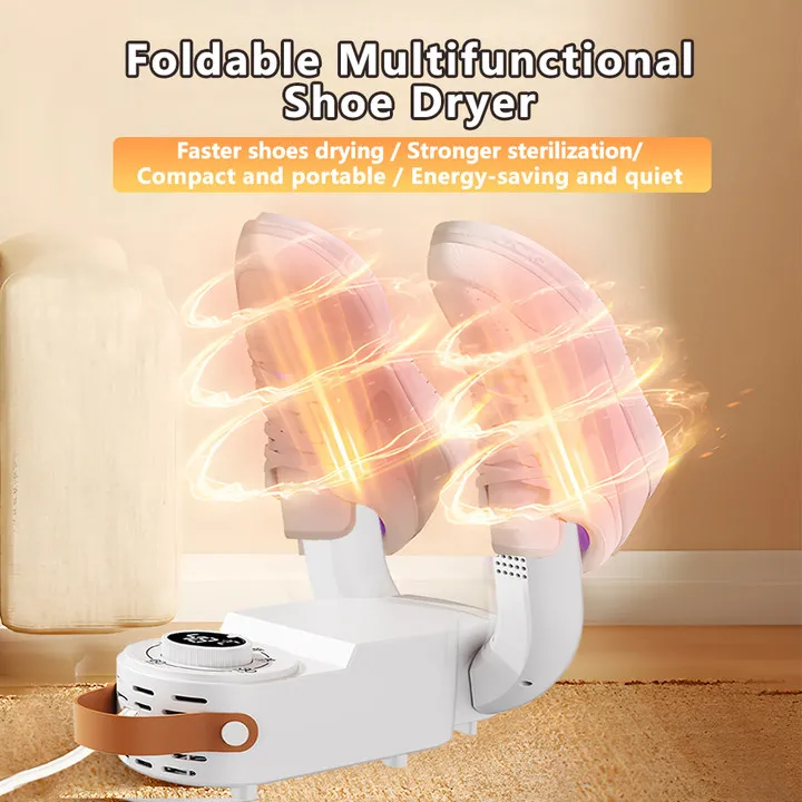 Portable Shoe Dryer with Fan Heater Intelligent Quick-Drying Ski Boot Dryer with Timer Boot Dryer for Work Boots Sneakers Socks