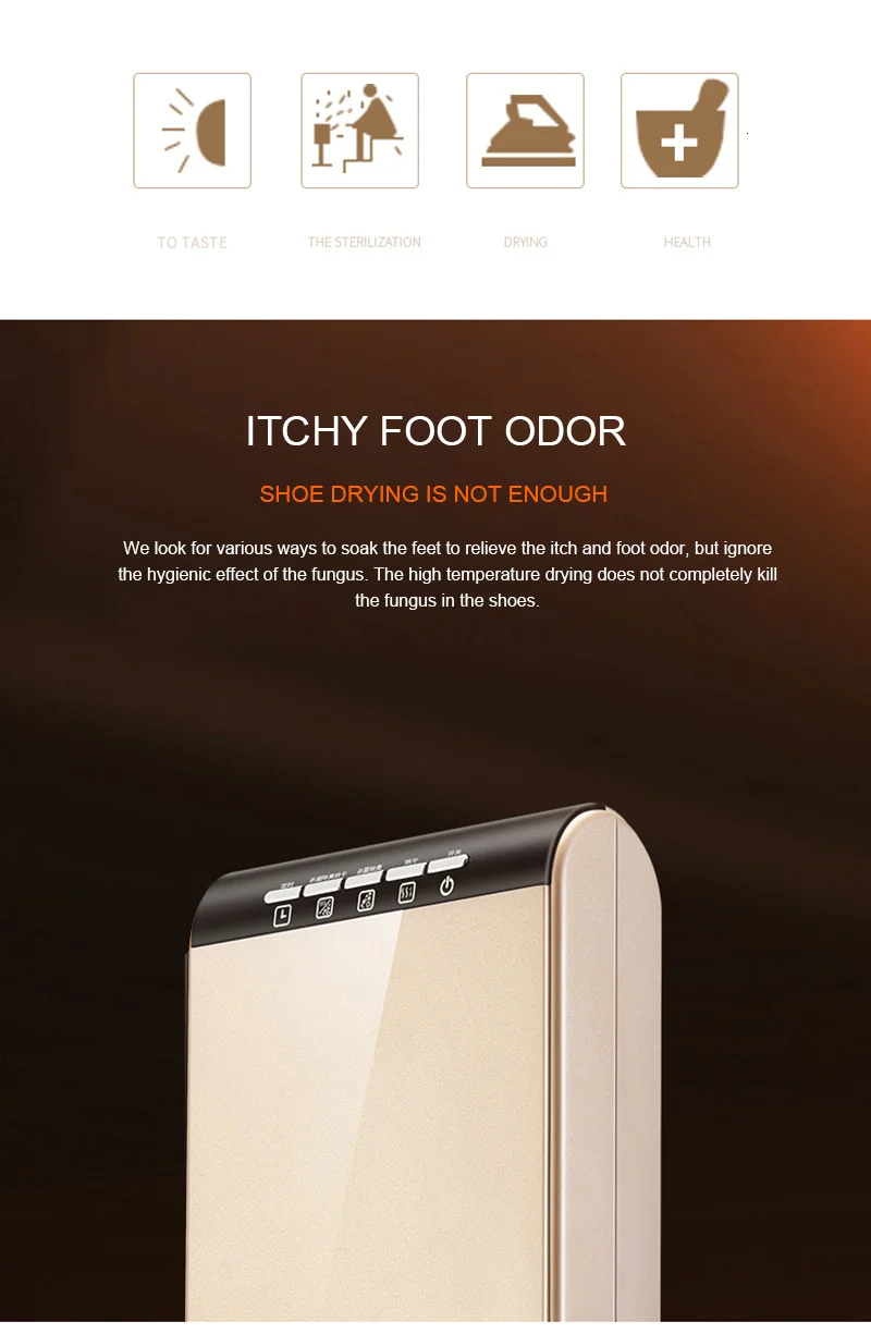 190W Intelligent Electric Shoes Dryer Sterilization Anion Ozone Sanitiser Telescopic Adjustable Ultraviolet Shoe Sterilizer