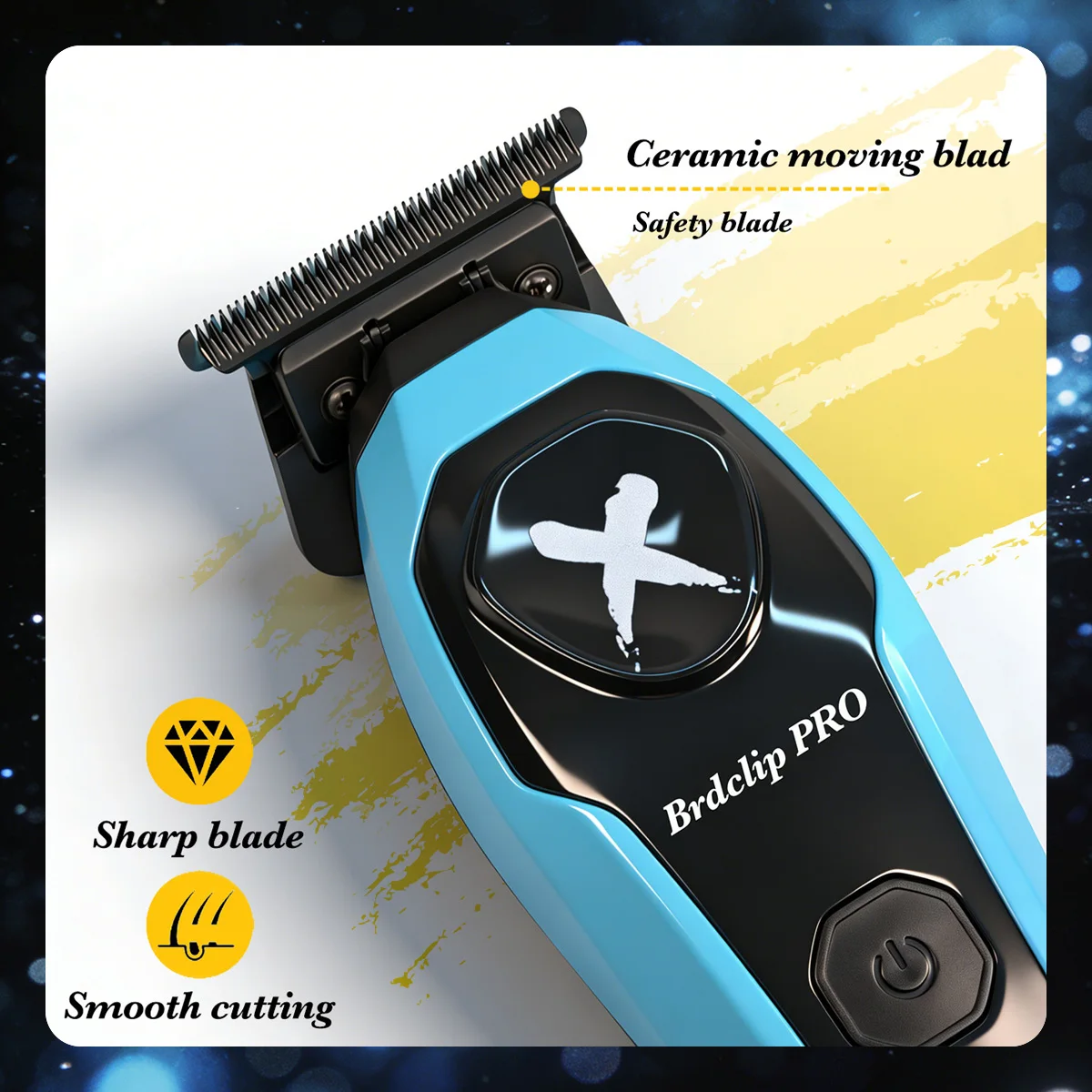 BRDCLIP Professional 7500RPM Barber Hair Clipper Set DLC Blade Base Charger 2-Speed Hair Trimmer Salon Use for Men Shaver