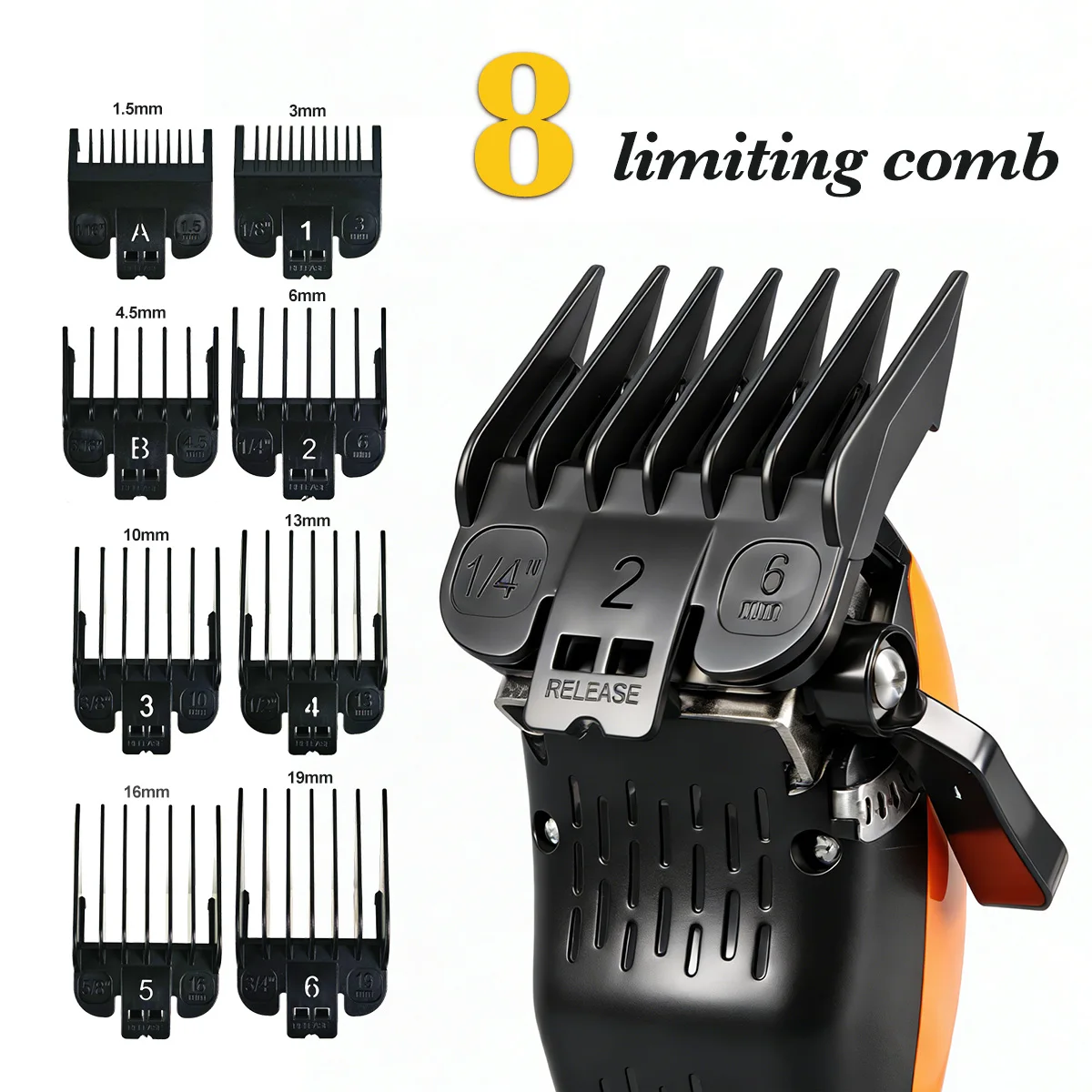 BRDCLIP Professional Hair Clippers Rechargeable Hair Trimmer Charging Base Haircut Machine DLC Blade Clippers For man BRD-619