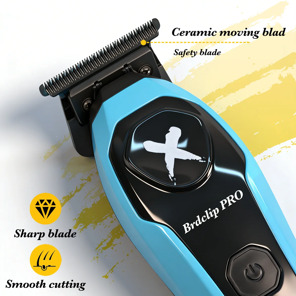 BRDCLIP Professional Hair Clippers Rechargeable Hair Trimmer Charging Base Haircut Machine DLC Blade Clippers For man BRD-619