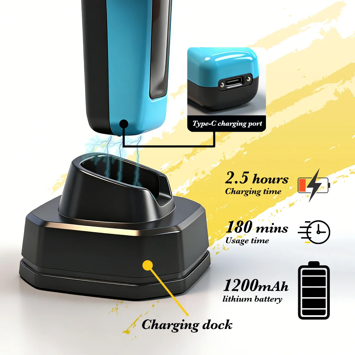 BRDCLIP Professional Hair Clippers Rechargeable Hair Trimmer Charging Base Haircut Machine DLC Blade Clippers For man BRD-619