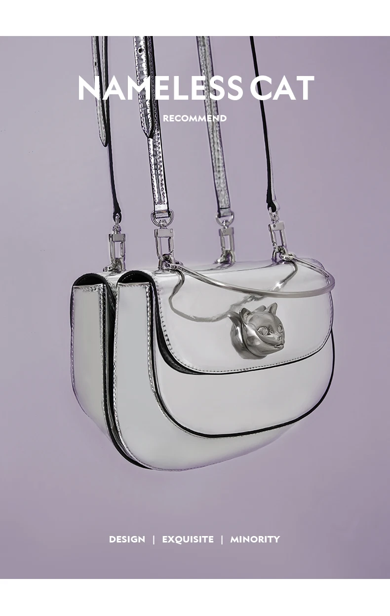 BAFELLI 2026 NEW WOMEN'S HANDBAG CAT EVENING PURSE LUXURY BRAND DESIGNER STYLE FASHION CASUAL CROSSBODAY LEATHER STYLISH