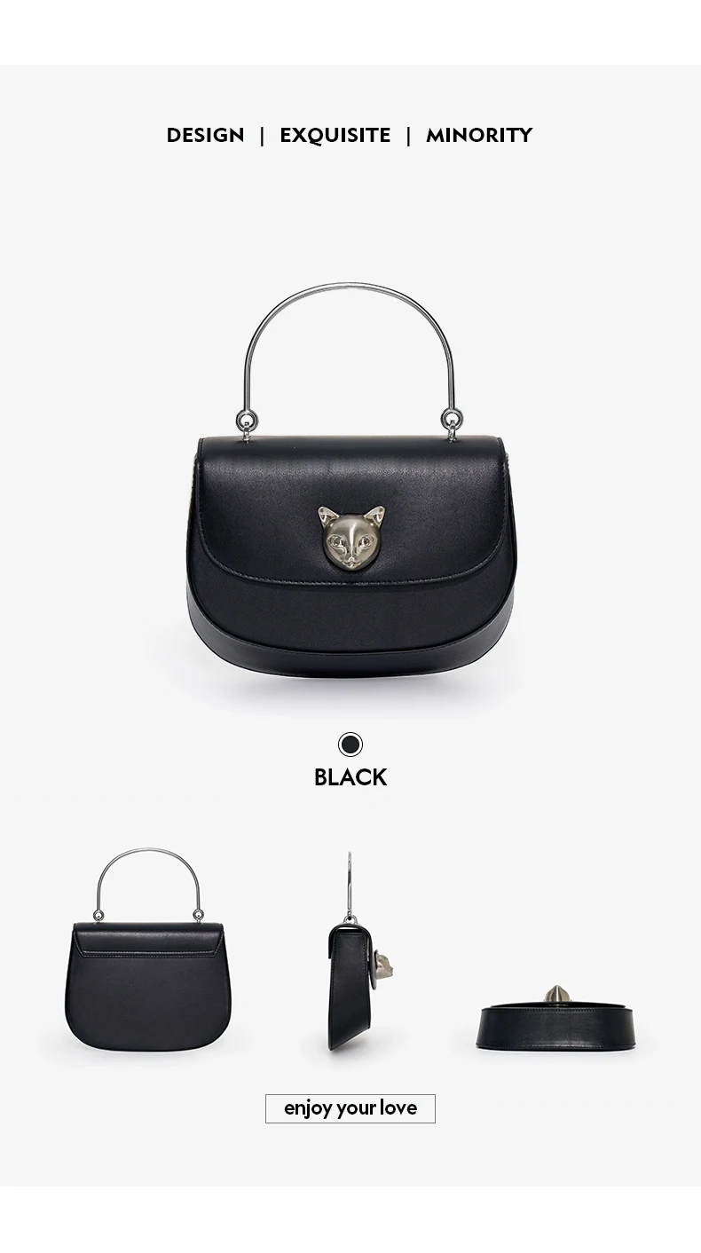 BAFELLI 2026 NEW WOMEN'S HANDBAG CAT EVENING PURSE LUXURY BRAND DESIGNER STYLE FASHION CASUAL CROSSBODAY LEATHER STYLISH