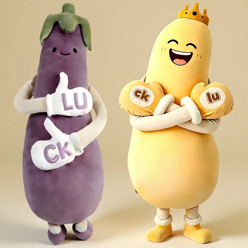 1Pc 90cm Lovely Eggplant Mango Carrot Plush Pillow Dolls Sleeping Pillow Cushion Appease Toys Accompany Gift