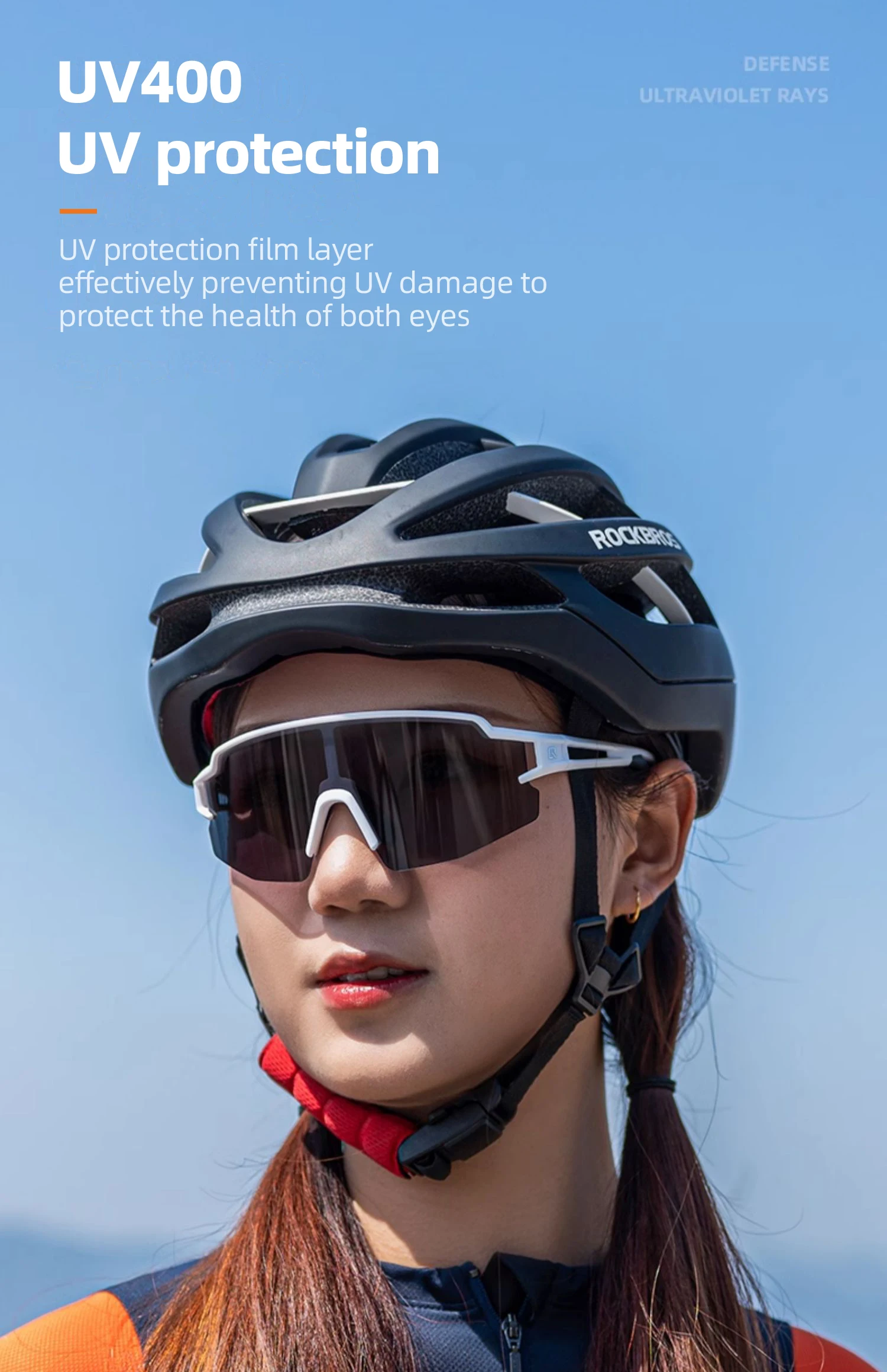 ROCKBROS Photochromic Anit-fog Bicycle Glasses UV400 Sun Protection Bike Sunglasses Sports Run MTB Road Cycling Eyewear Goggles
