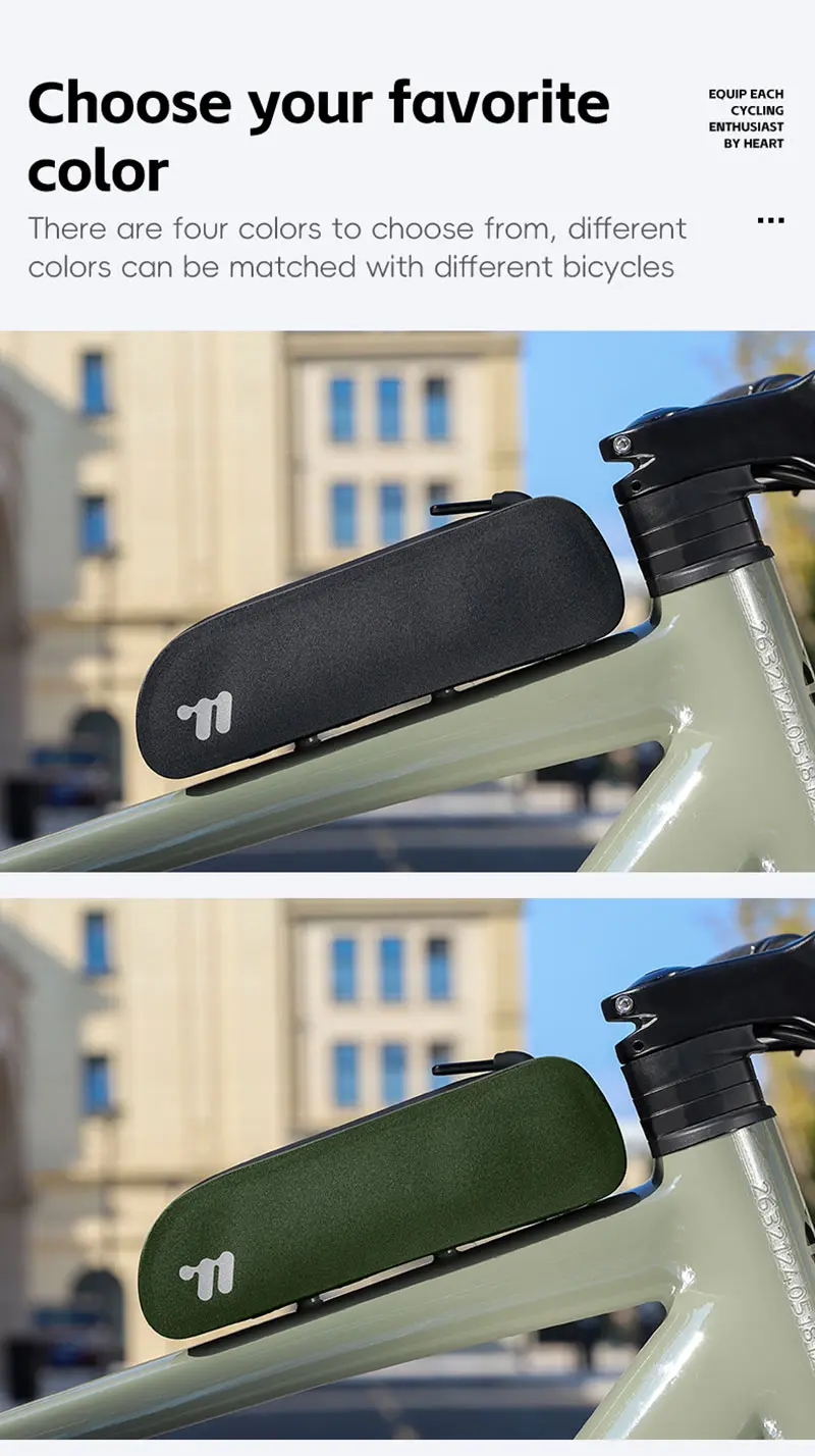 WEST BIKING Bike Top Tube Bag TPU Cycling Front Bag With Screws or Straps Waterproof MTB Road Bike Storage Bag Accessories