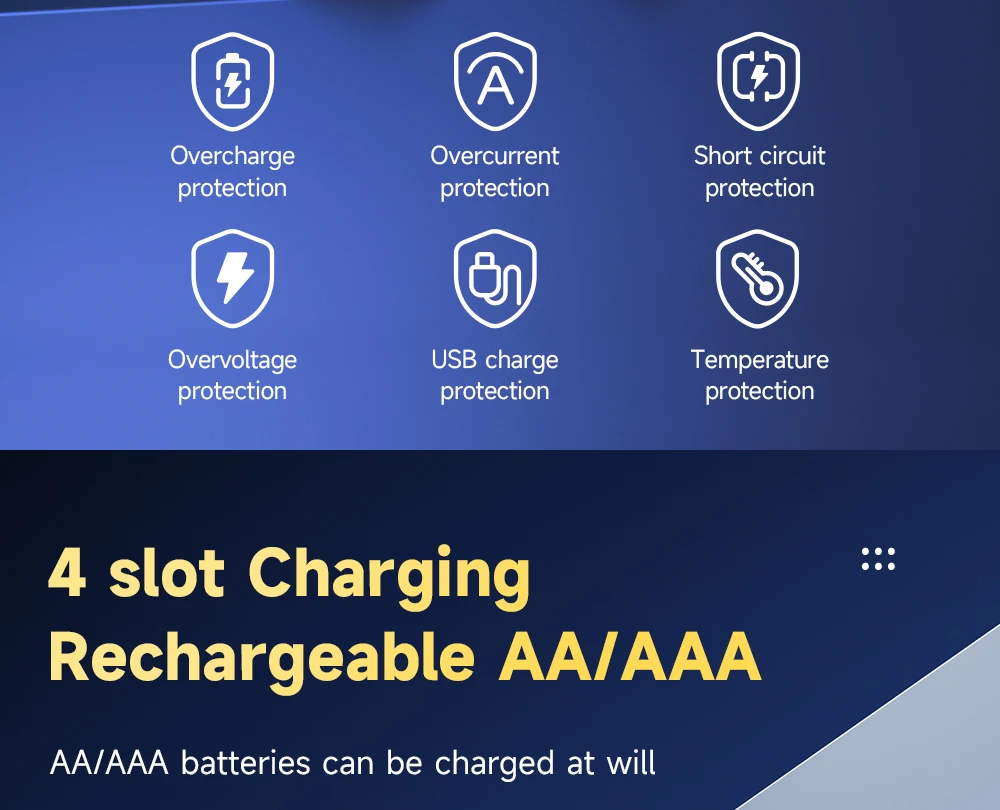 PALO 1.5V AA Lithium Rechargeable Battery 3400mWh Long-Lasting Black Li-ion 2A Batteries for High-Performance Devices