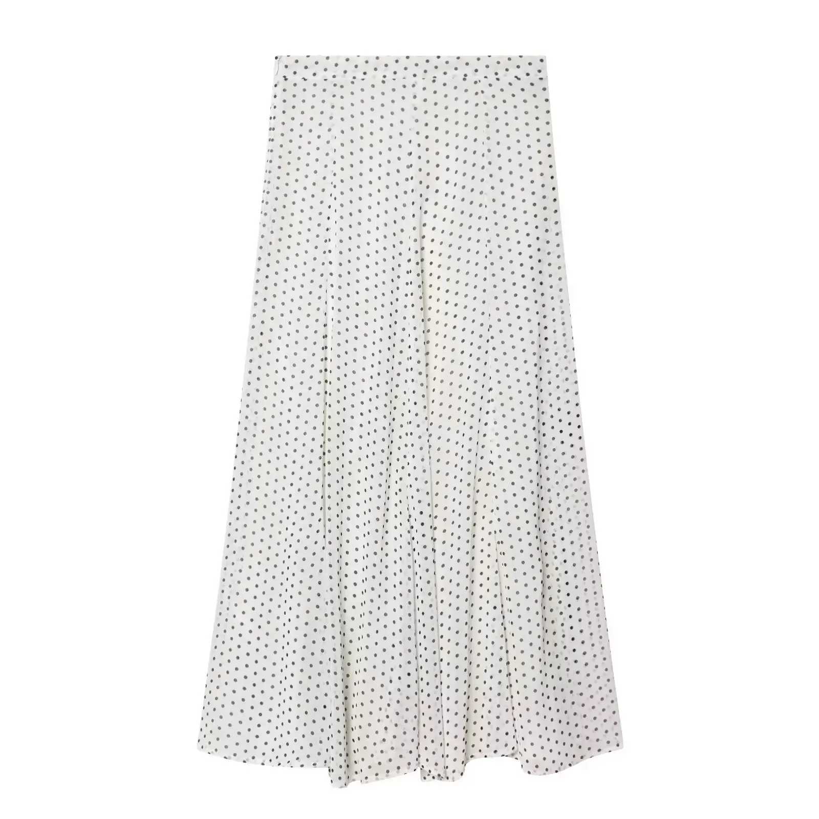 HH Women Vintage Polka Dot Skirt Sets Long Sleeve Bow Tie Shirt Loose A-line Skirt 2026 Spring Casual Vacation Beach Outfits