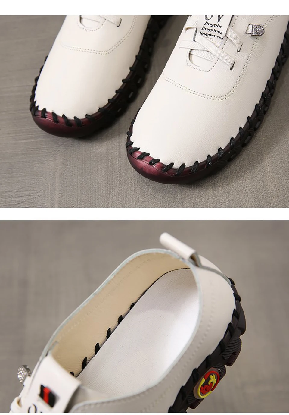 Sneakers Women Shoes Loafers Lace Up Leather Flat New Spring Casual Comfortable Mom Shoe Mujer Zapatos Chaussure Femme
