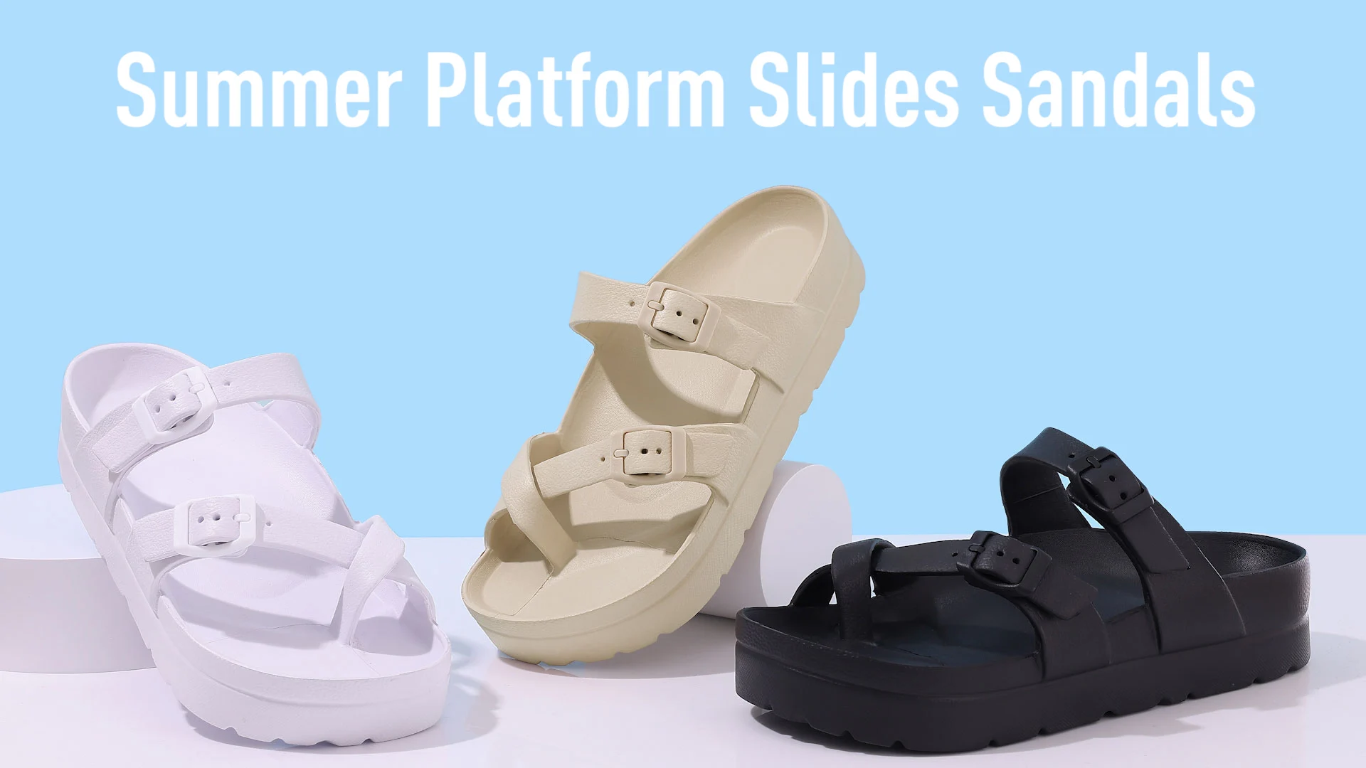 KIDMI New Fashion Women Sandals Comfortable Women's Slippers High Quality EVA Women Flip-flops Nonslip Soft Integrated Slippers