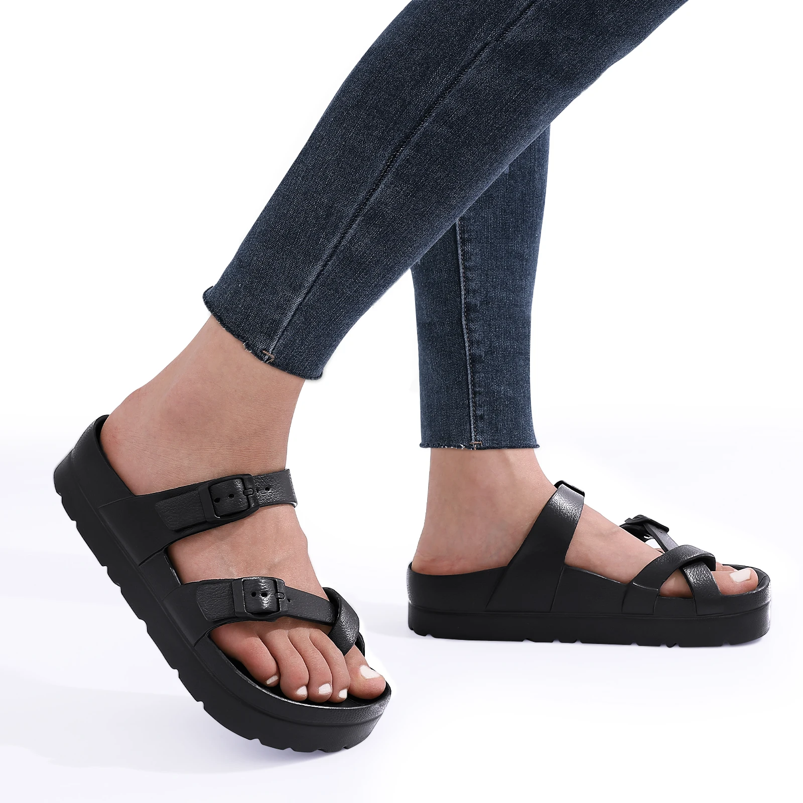 KIDMI New Fashion Women Sandals Comfortable Women's Slippers High Quality EVA Women Flip-flops Nonslip Soft Integrated Slippers