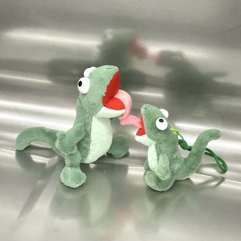 Mint Green Lizard Cute Vocal Toy Magnetic Tongue Lizard Abstract Plush Toy Anime Creative Birthday Gift Cute Plush Toys for Kid