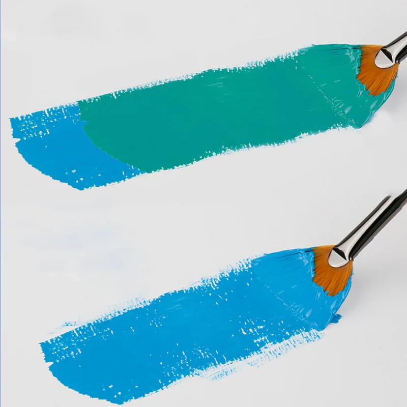 Pottery Soft Hair Fan-shaped Brush Good Water Absorption DIY Ceramic Large-area Coloring Brush Glaze Hydration Tool