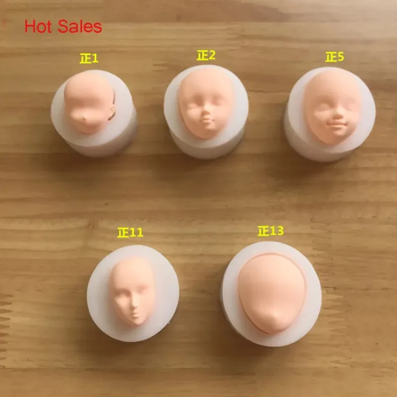 DIY Baby Face Silicone Mold Fondant Molds Cake Decorating Tools Soap Molds Handmade Craft Clay Dolls Face Mould