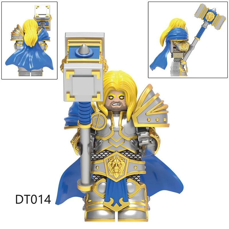GP201DT014DT015DT017 Lich King Villain Seventh Legion Game Storm City Alliance Guard Puzzle Game Series Building Blocks Toy