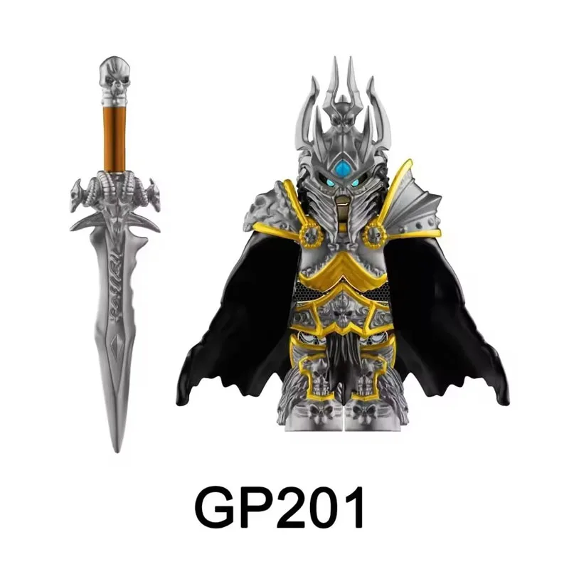 GP201DT014DT015DT017 Lich King Villain Seventh Legion Game Storm City Alliance Guard Puzzle Game Series Building Blocks Toy