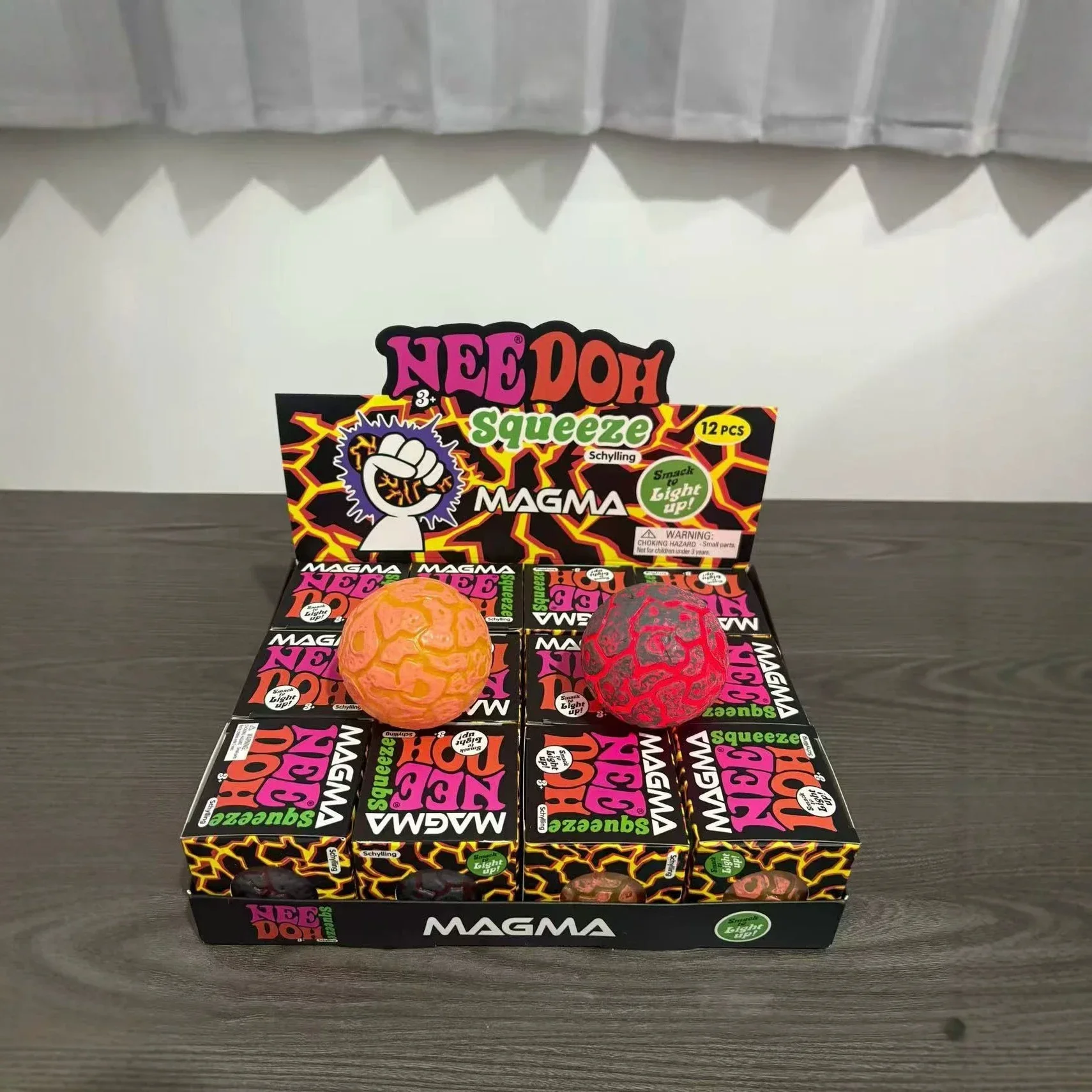 New Product NeeDoh Glitter Magma Ball Crunch Crunch Stress Relief Toy Squeeze Toy Nice Cube Sensory Toy for Adults gifts