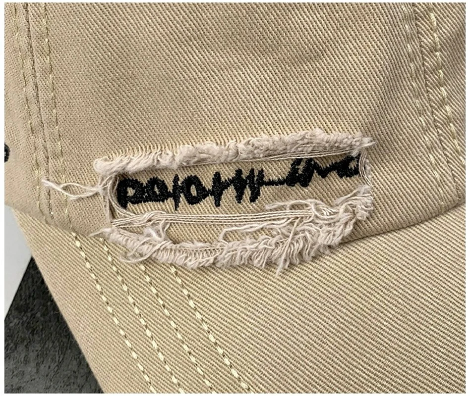 Vintage Washed Baseball Cap For Big Child's Ins Fashion Letter Embroidery Sun Hat for Spring Summer Streetwear Hats for Men