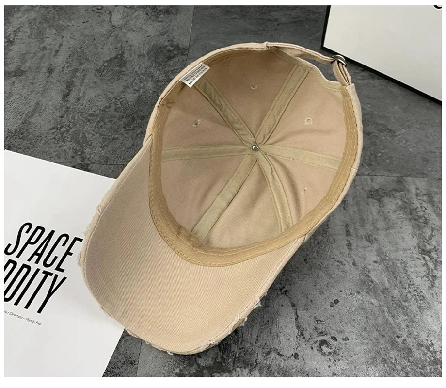 Vintage Washed Baseball Cap For Big Child's Ins Fashion Letter Embroidery Sun Hat for Spring Summer Streetwear Hats for Men