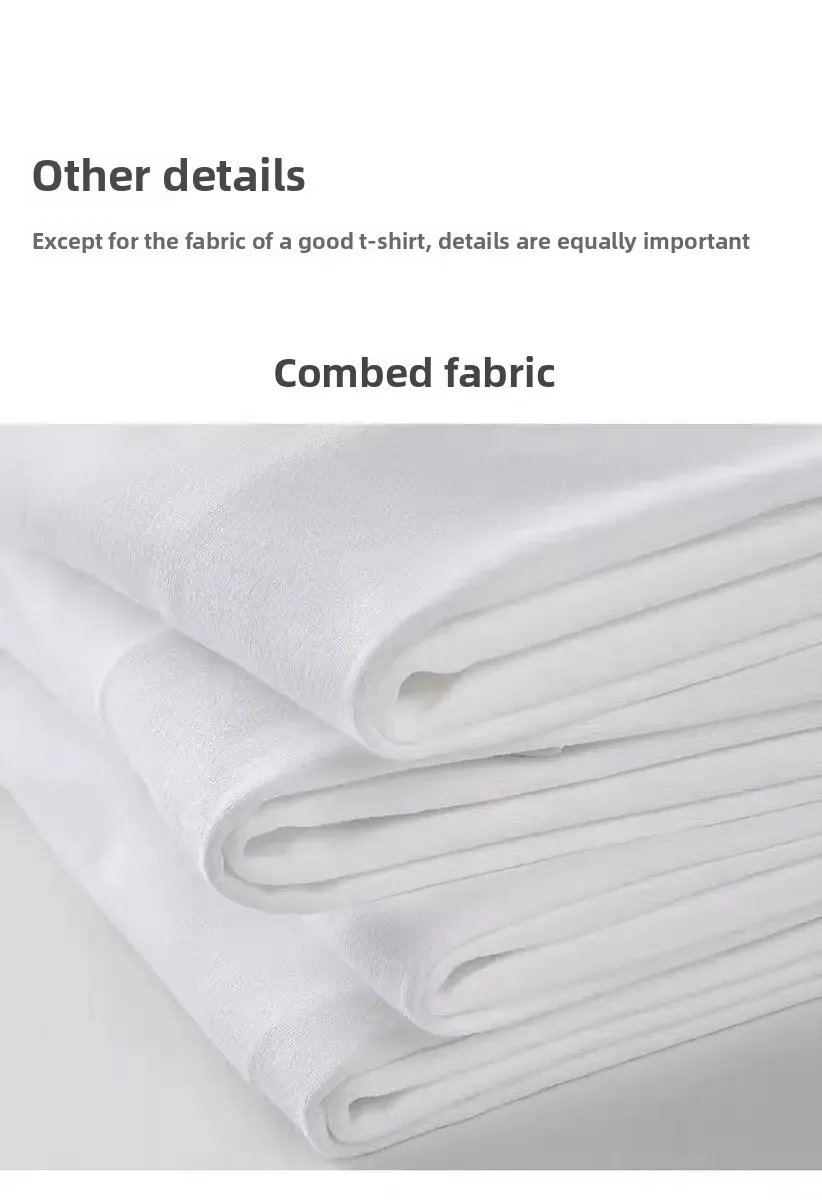 Customized T Shirt DTG Printing 300GSM 100% Cotton Mens T-shirts High Quality Loose Casual Women Tees Personalized Top Workwear