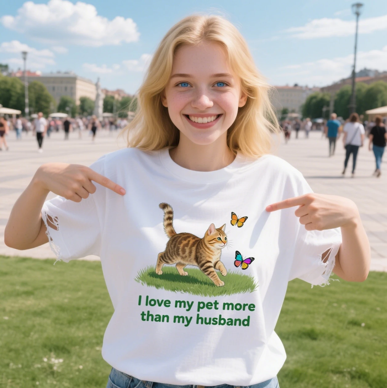 Customized T Shirt DTG Printing 300GSM 100% Cotton Mens T-shirts High Quality Loose Casual Women Tees Personalized Top Workwear