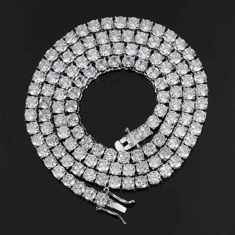 2MM-6MM D VVS1 Moissanite Tennis Bracelets 925 Sterling Silver for Women Man Exquisite Wedding Jewelry Accessories Fashion Gift