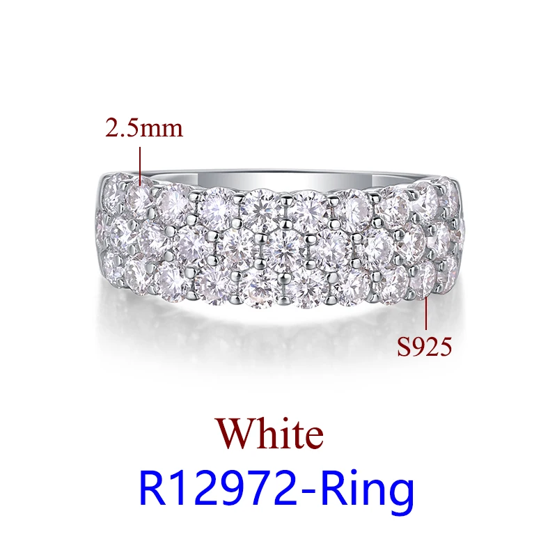 DJMAX Luxury Moissanite Rings for Women Engagement Original 925 Sterling Silver Jewelry Women's Moissanite Diamond Ring New