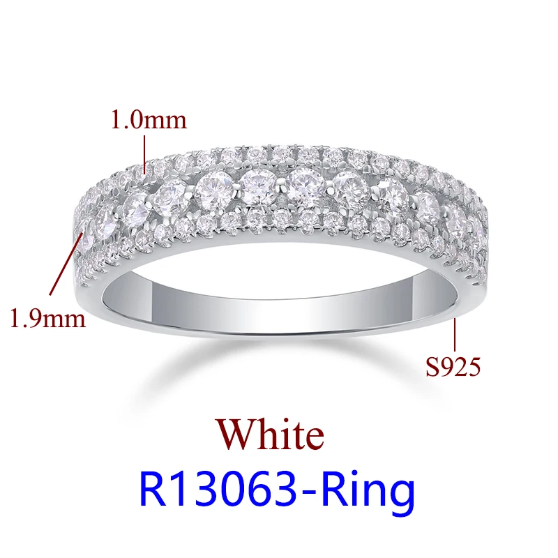 DJMAX Luxury Moissanite Rings for Women Engagement Original 925 Sterling Silver Jewelry Women's Moissanite Diamond Ring New