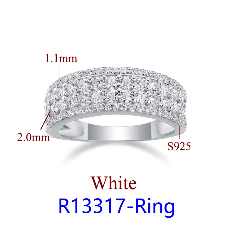DJMAX Luxury Moissanite Rings for Women Engagement Original 925 Sterling Silver Jewelry Women's Moissanite Diamond Ring New