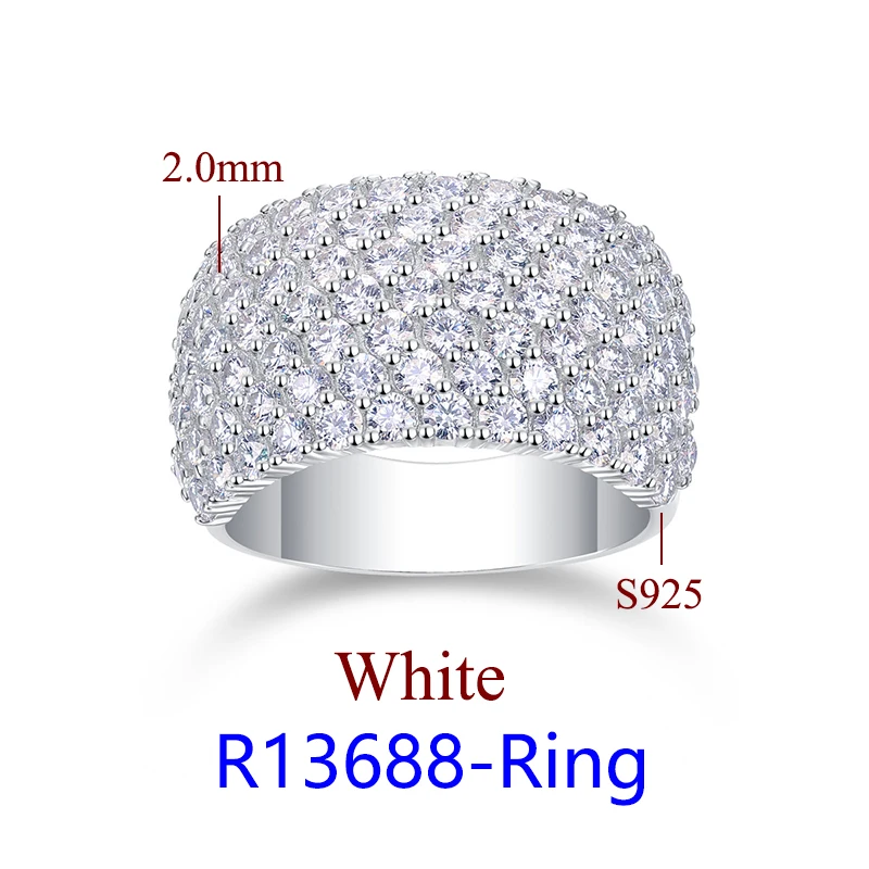 DJMAX Luxury Moissanite Rings for Women Engagement Original 925 Sterling Silver Jewelry Women's Moissanite Diamond Ring New