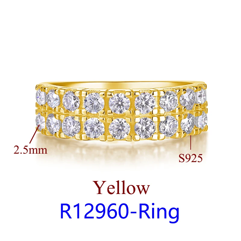 DJMAX Luxury Moissanite Rings for Women Engagement Original 925 Sterling Silver Jewelry Women's Moissanite Diamond Ring New