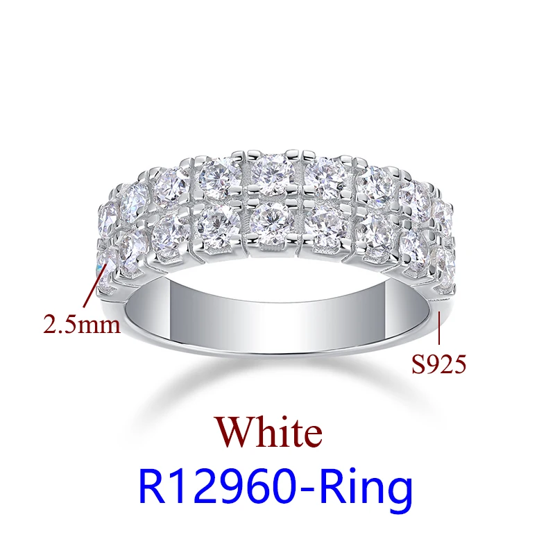 DJMAX Luxury Moissanite Rings for Women Engagement Original 925 Sterling Silver Jewelry Women's Moissanite Diamond Ring New