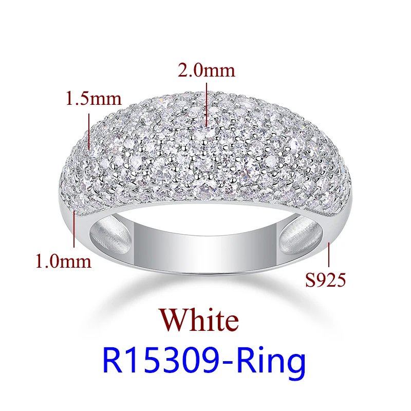 DJMAX Luxury Moissanite Rings for Women Engagement Original 925 Sterling Silver Jewelry Women's Moissanite Diamond Ring New