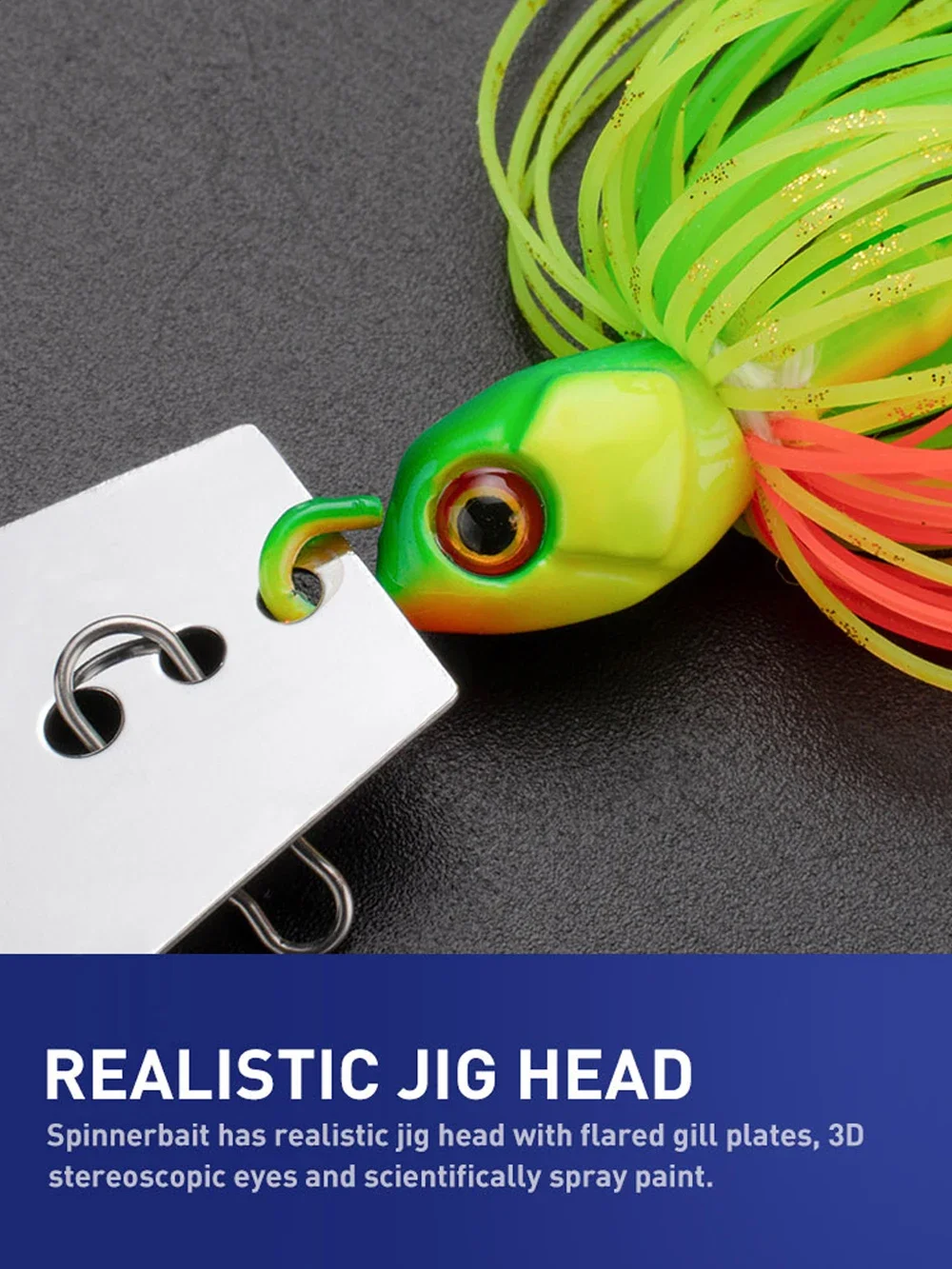 2Pcs Spinner Bait 7g/9g/12g/14g/21g Fishing Lures Kit Pesca Chatter Weedless Metal Blade Rubber Jig Head Hook Wire Spinnerbait