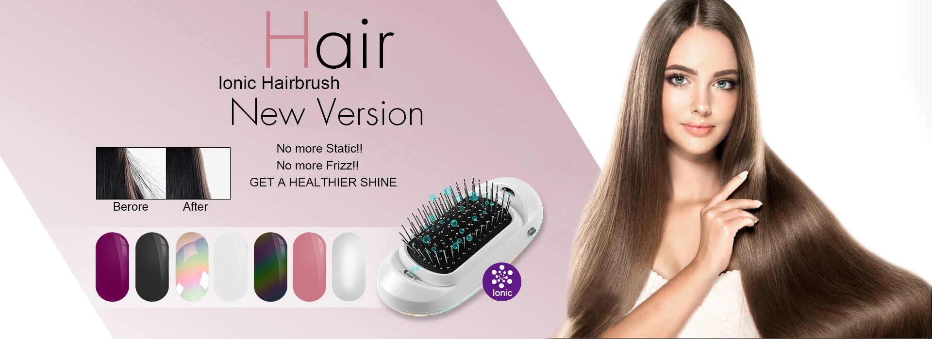 Electric Ceramic Mini Hair Straightener Unisex Portable Flat Iron Wet/Dry Straightening Curling Irons Black FastHeat Hair Curler