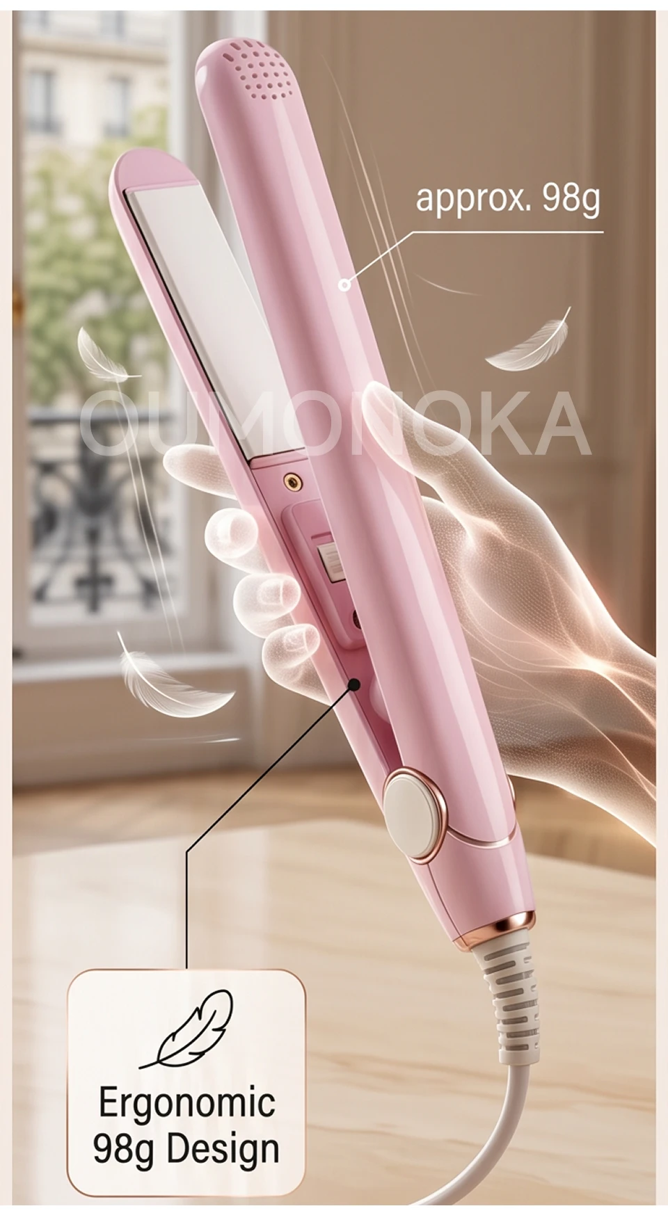 New Curling Iron Mini Hair Straightener Iron Ceramic Straightening Styling Tools Hair Curler Flat Iron Beard Straightener