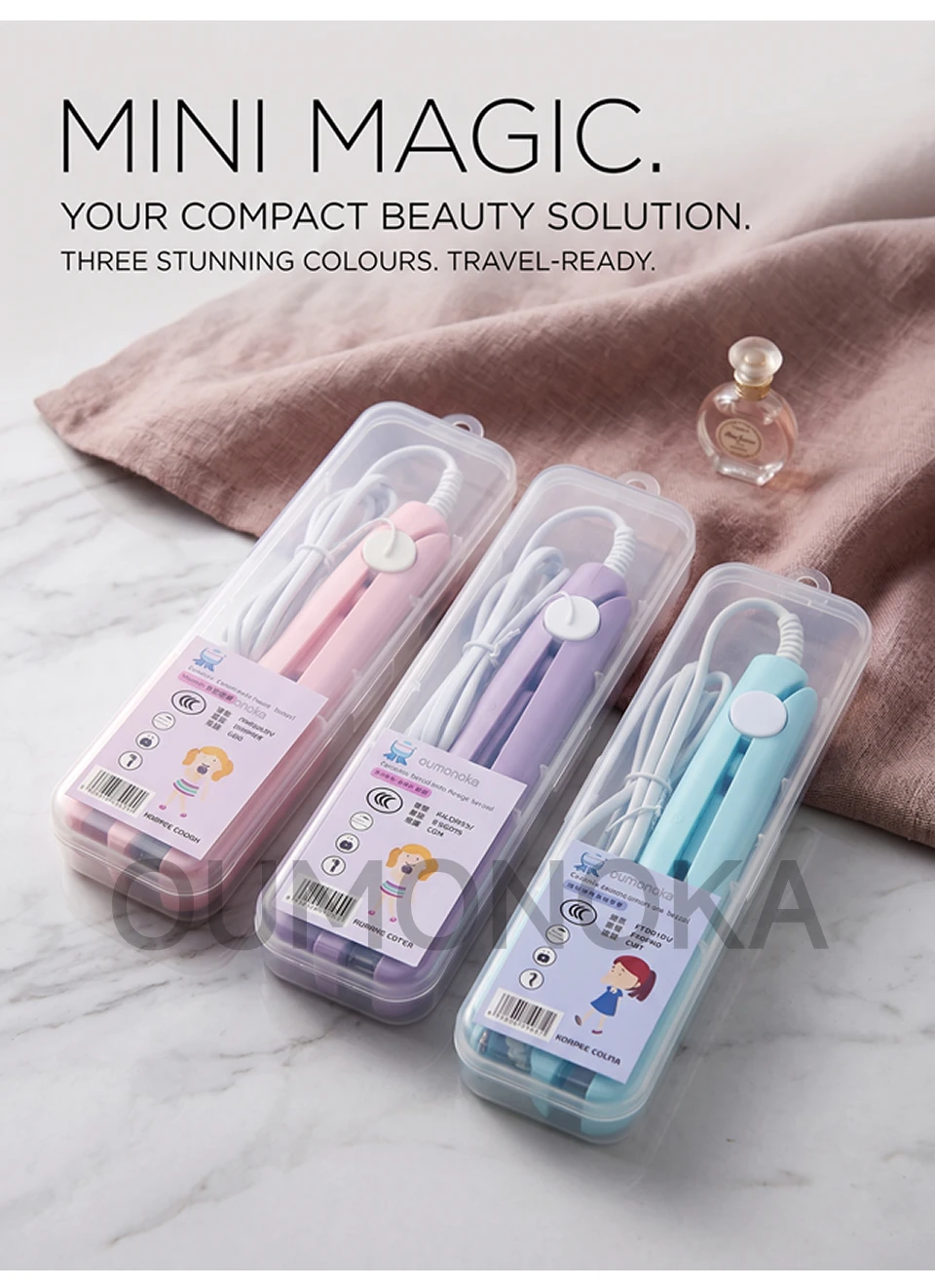 New Curling Iron Mini Hair Straightener Iron Ceramic Straightening Styling Tools Hair Curler Flat Iron Beard Straightener