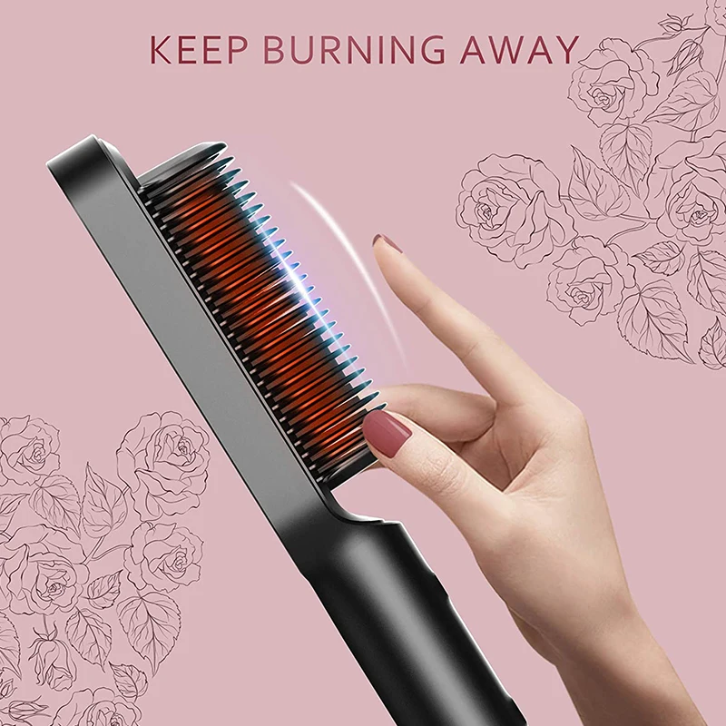 Trending Products 2024 Hair Dryer Comb Curling Irons Beauty Products for Women Hair Brushes Fast Heating Hair Straightener Comb