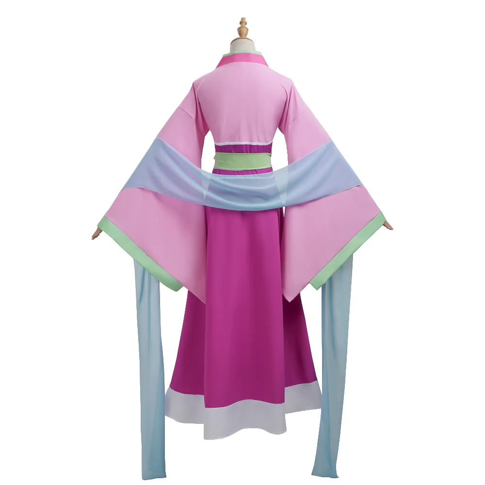 Maomao Cosplay Costume Wig Anime The Apothecary Mao Mao Plus Size Pink Dress Halloween Carnival Party for Women Lady