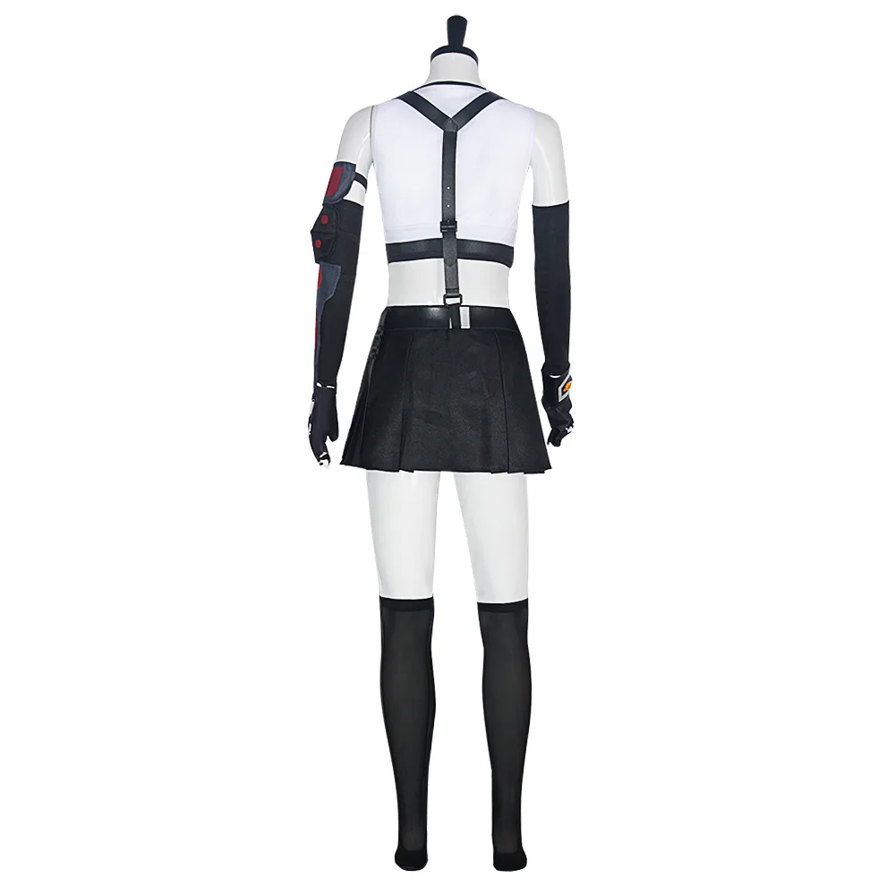Tifa Lockhart Cosplay Costume Carnival Uniform Wig Anime Halloween Costumes Women Game