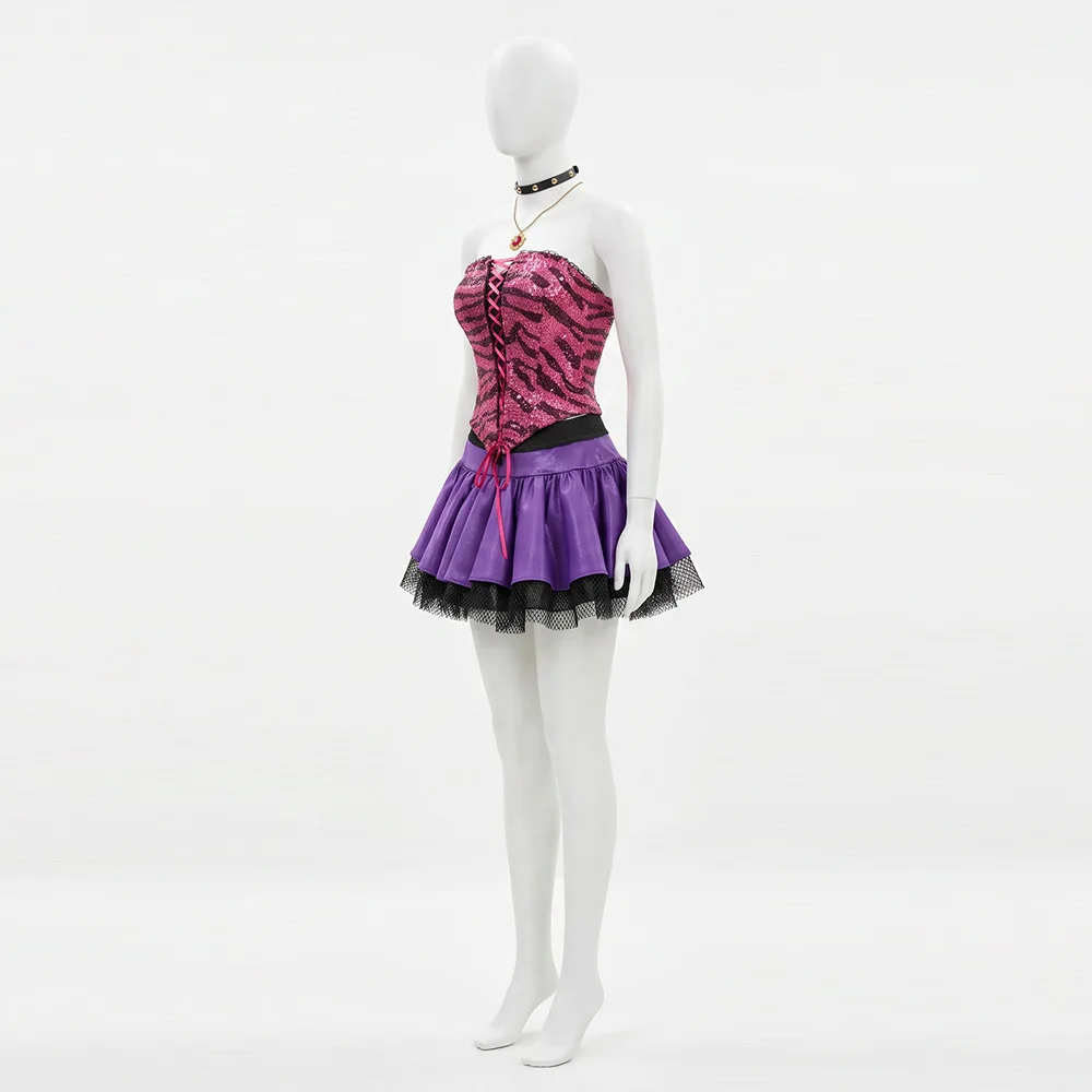 Clawdeen Wolf Cosplay Costumes Anime Monster School Role Play Uniform Halloween Carnival Party Dress For Women