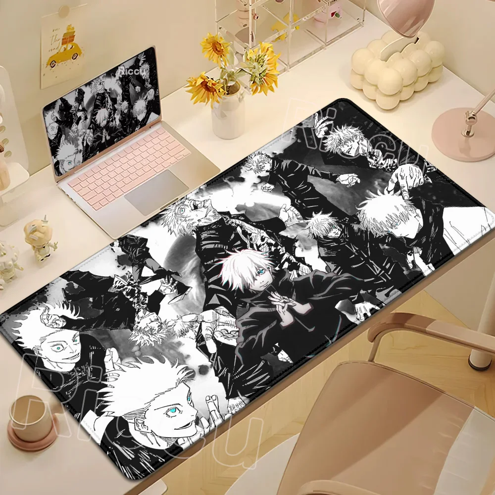 Anime Jujutsu Kaisen Mouse Pad Cool Gojo Satoru Large Gaming Mousepad Gamer Laptop Keyboard Mice Mat Computer 900×400mm Desk Mat