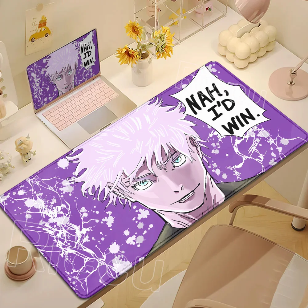 Anime Jujutsu Kaisen Mouse Pad Cool Gojo Satoru Large Gaming Mousepad Gamer Laptop Keyboard Mice Mat Computer 900×400mm Desk Mat