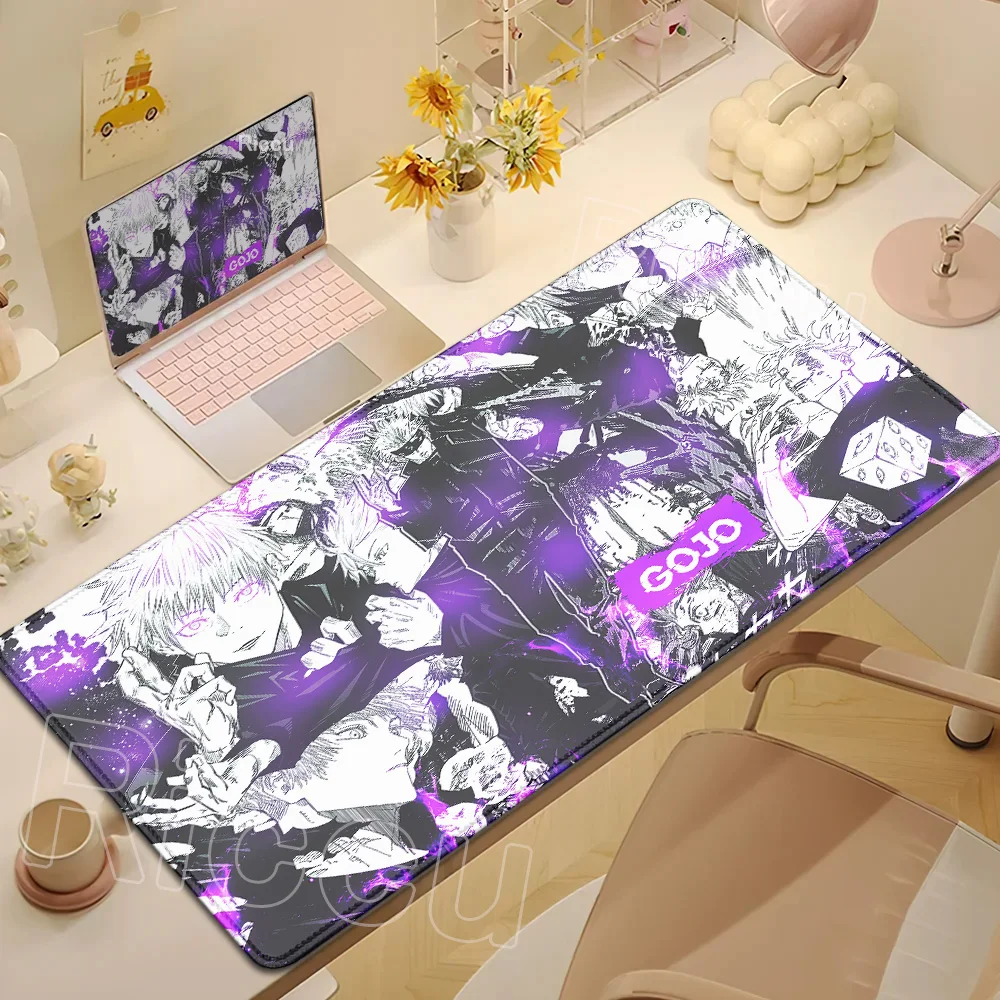 Anime Jujutsu Kaisen Mouse Pad Cool Gojo Satoru Large Gaming Mousepad Gamer Laptop Keyboard Mice Mat Computer 900×400mm Desk Mat