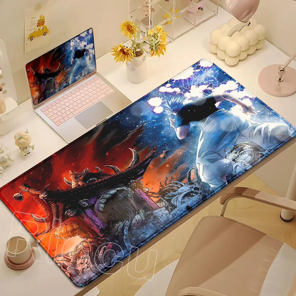 Anime Jujutsu Kaisen Mouse Pad Cool Gojo Satoru Large Gaming Mousepad Gamer Laptop Keyboard Mice Mat Computer 900×400mm Desk Mat