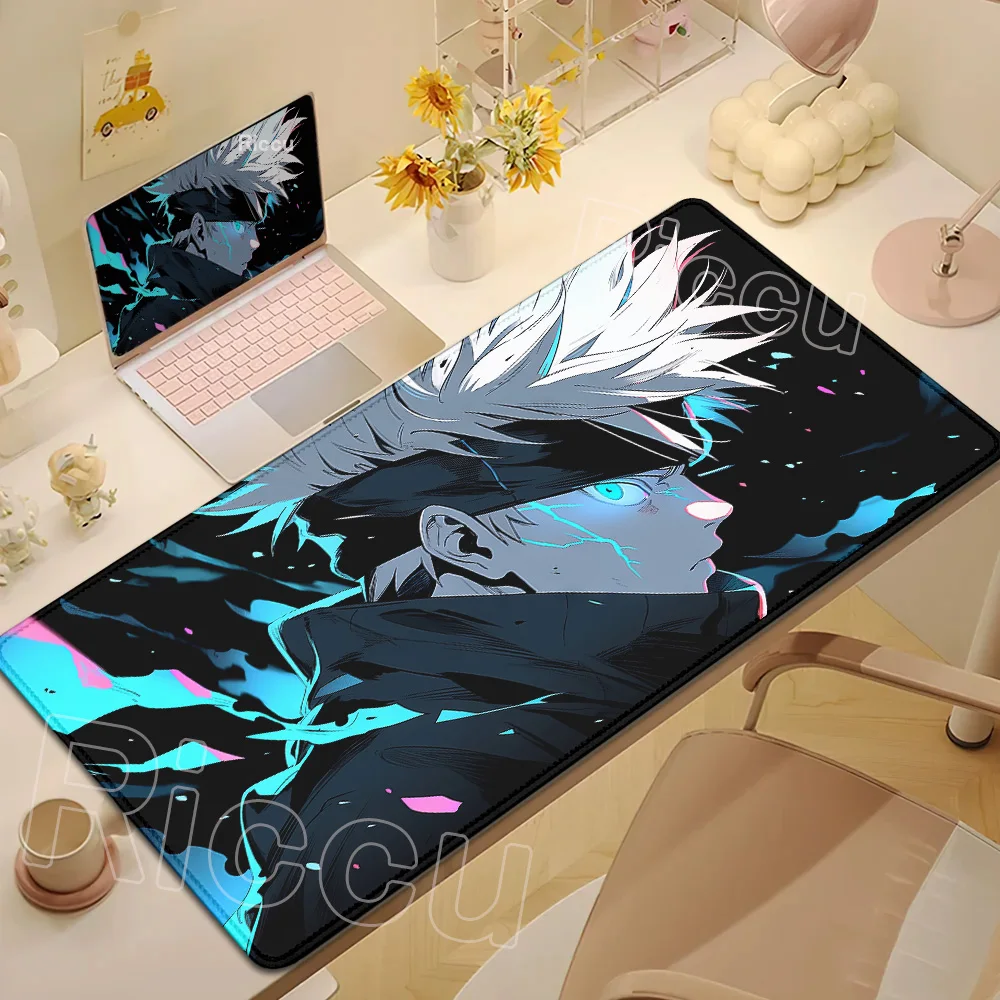 Anime Jujutsu Kaisen Mouse Pad Cool Gojo Satoru Large Gaming Mousepad Gamer Laptop Keyboard Mice Mat Computer 900×400mm Desk Mat