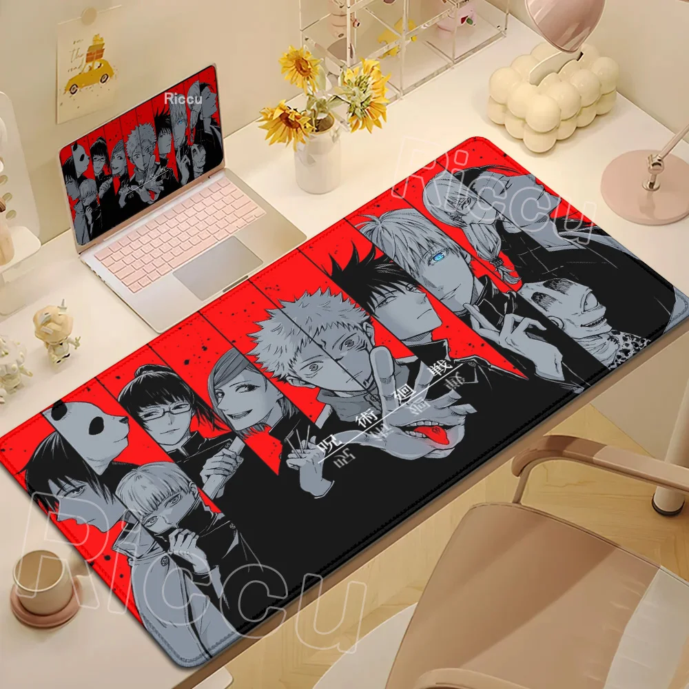 Anime Jujutsu Kaisen Mouse Pad Cool Gojo Satoru Large Gaming Mousepad Gamer Laptop Keyboard Mice Mat Computer 900×400mm Desk Mat