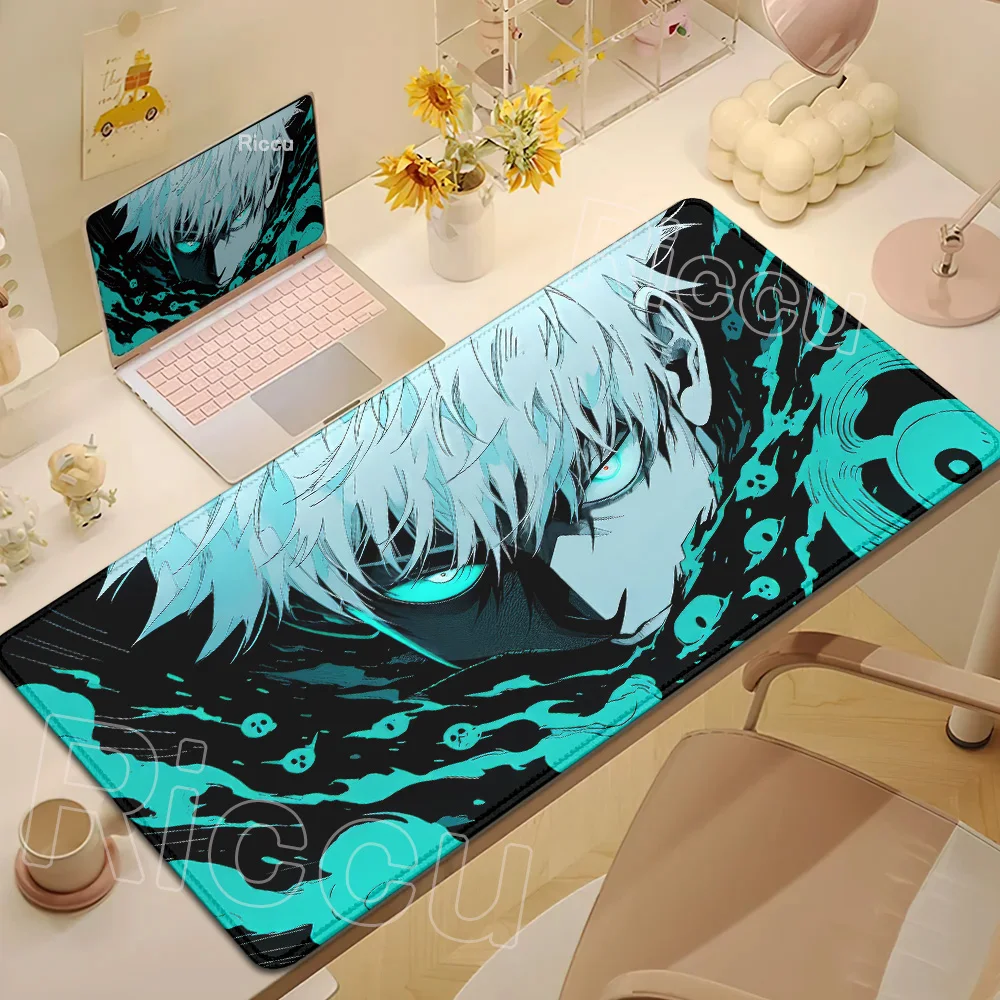 Anime Jujutsu Kaisen Mouse Pad Cool Gojo Satoru Large Gaming Mousepad Gamer Laptop Keyboard Mice Mat Computer 900×400mm Desk Mat