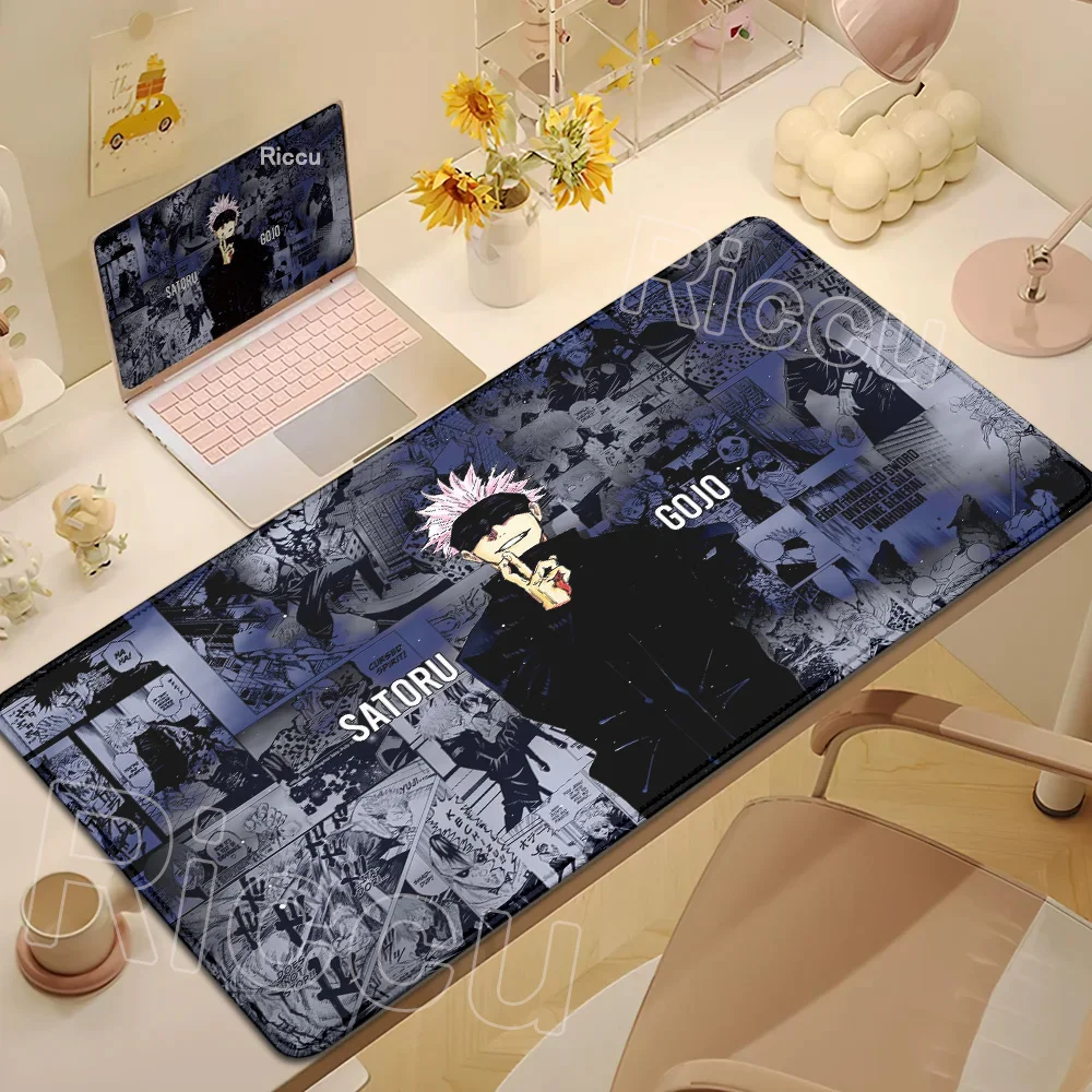 Anime Jujutsu Kaisen Mouse Pad Cool Gojo Satoru Large Gaming Mousepad Gamer Laptop Keyboard Mice Mat Computer 900×400mm Desk Mat